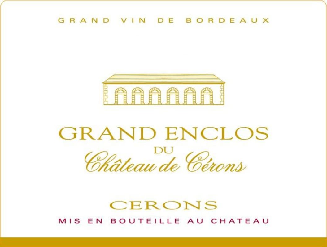 Grand Enclos de Cerons Cerons 2009 Front Label