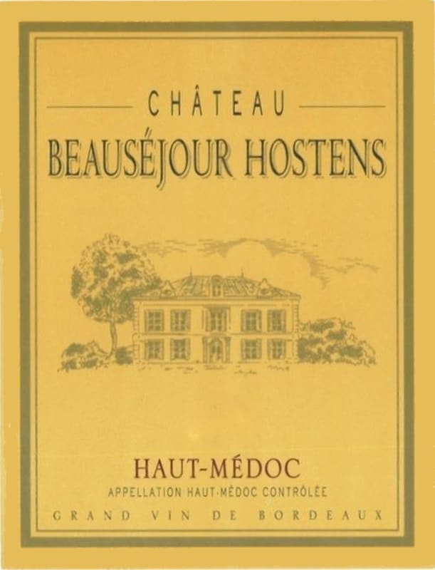 Grand Listrac Haut-Medoc Chateau Beausejour Hostens 2010 Front Label