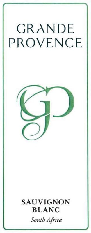 Grand Provence Sauvignon Blanc 2014 Front Label