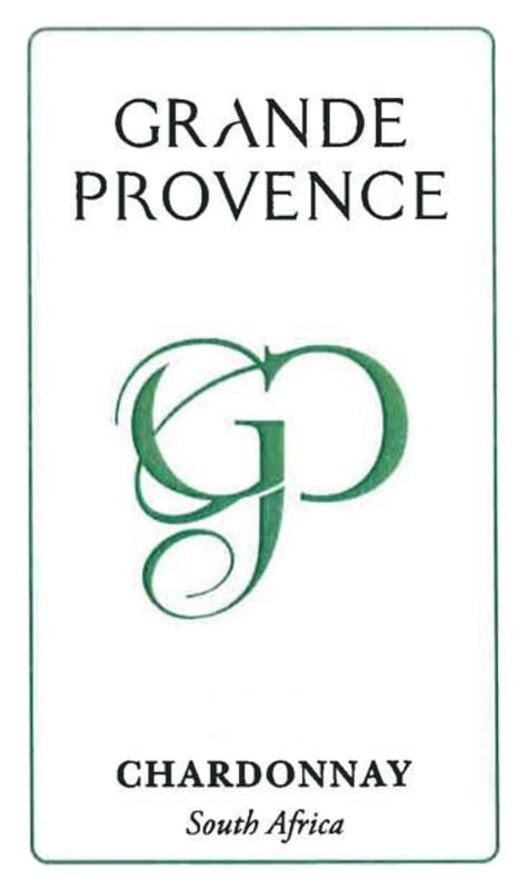 Grand Provence Chardonnay 2013 Front Label
