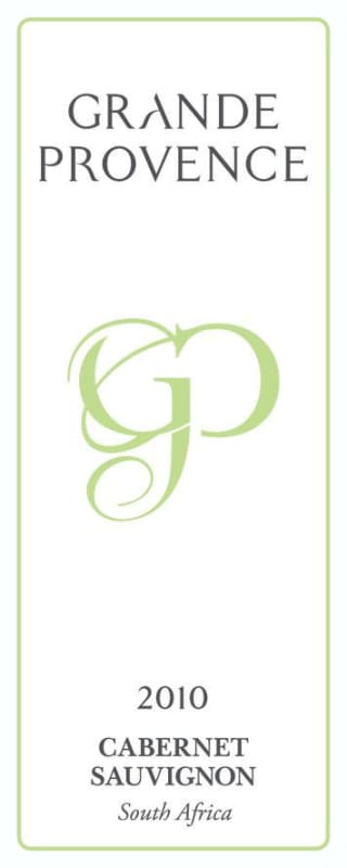 Grand Provence Cabernet Sauvignon 2010 Front Label
