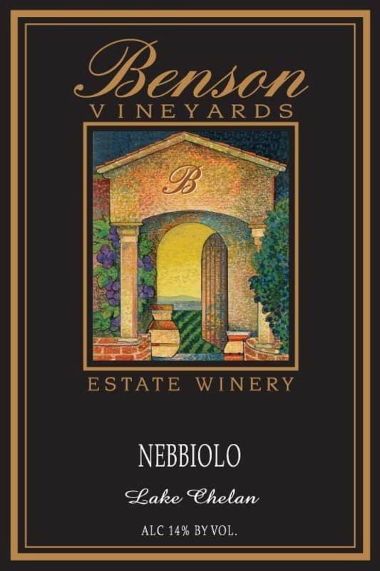 Benson Vineyards Estate Winery Nebbiolo 2014 Front Label