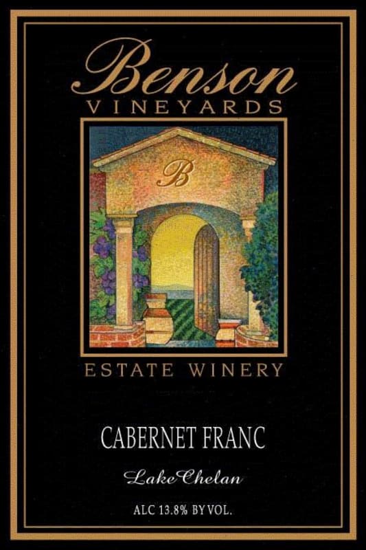 Benson Vineyards Estate Winery Cabernet Franc 2012 Front Label