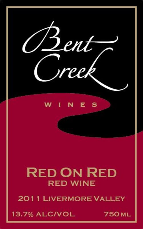 Bent Creek Winery Red on Red 2011 Front Label