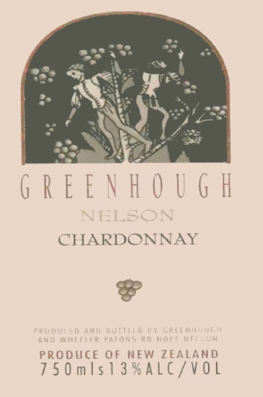 Greenhough Chardonnay 2002 Front Label