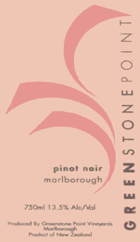 Greenstone Point Pinot Noir 2008 Front Label