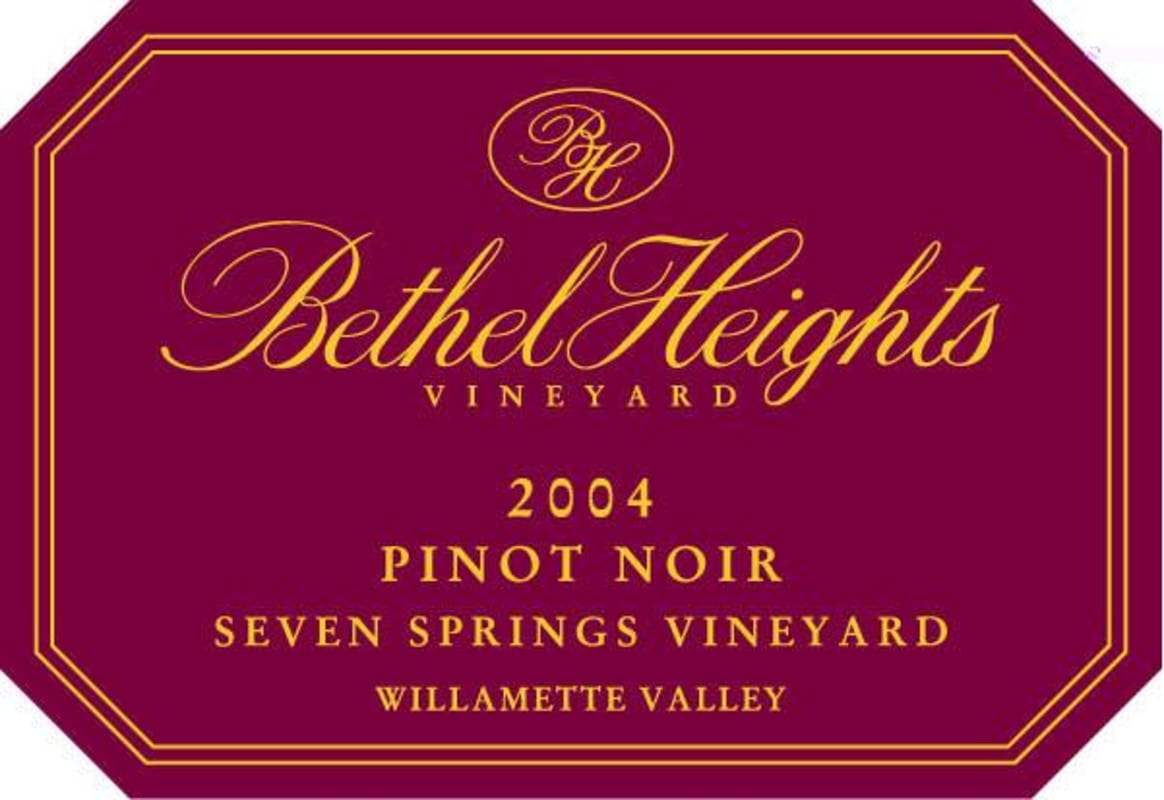 Bethel Heights Seven Springs Vineyard Pinot Noir 2004 Front Label