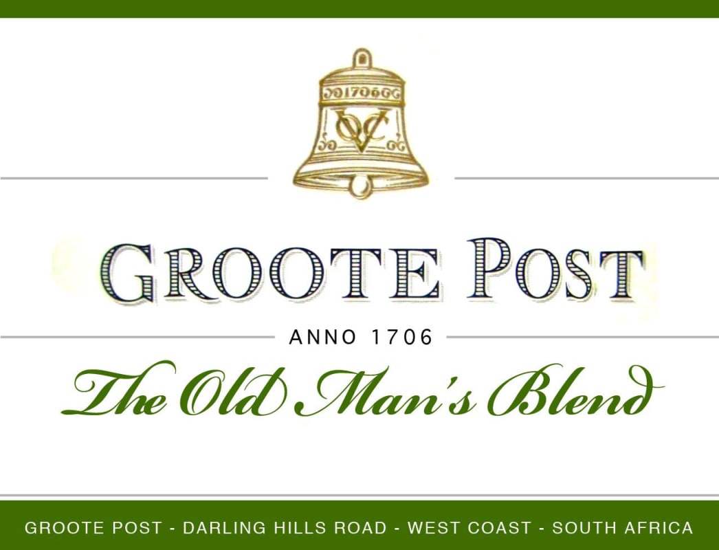 Groote Post The Old Man's Blend White 2016 Front Label