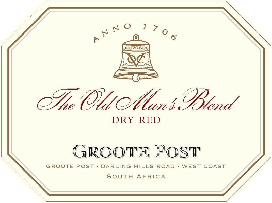 Groote Post The Old Man's Blend Red 2014 Front Label