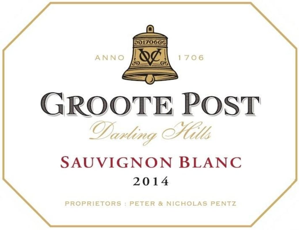 Groote Post Sauvignon Blanc 2014 Front Label