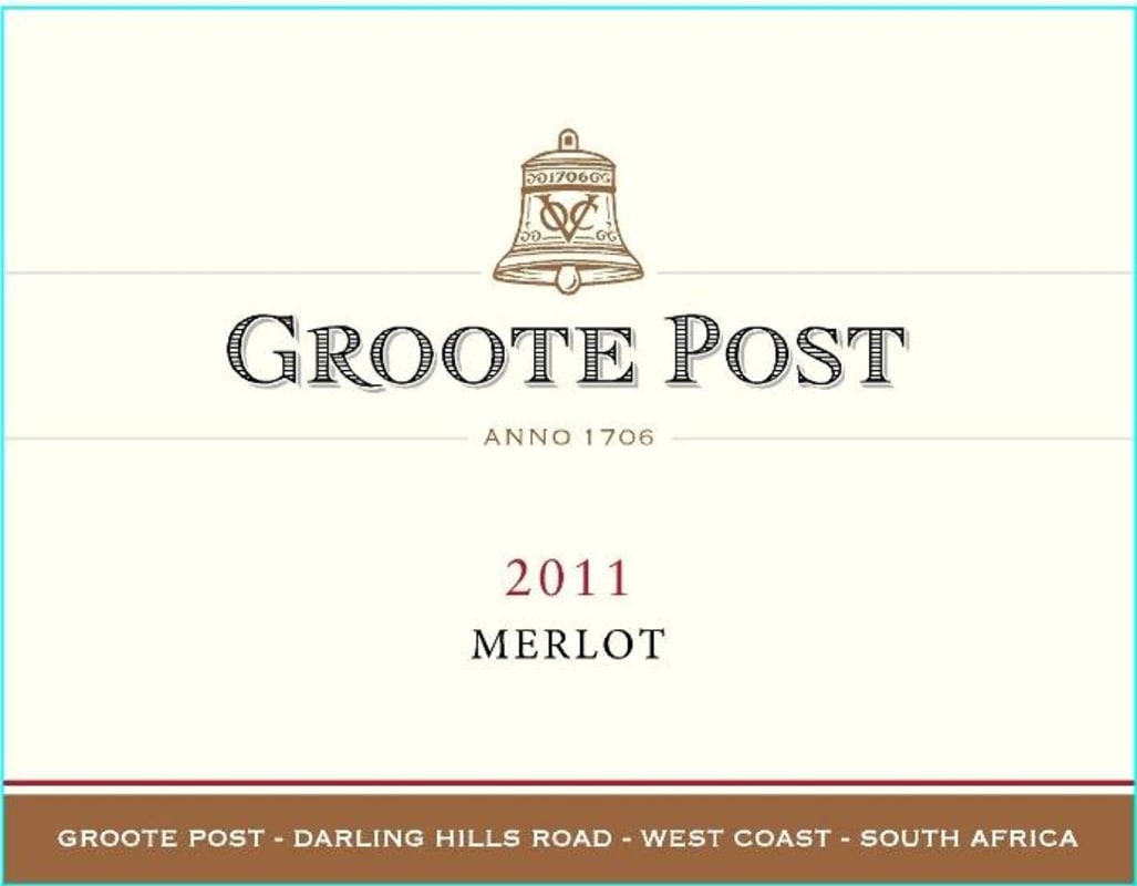 Groote Post Merlot 2011 Front Label