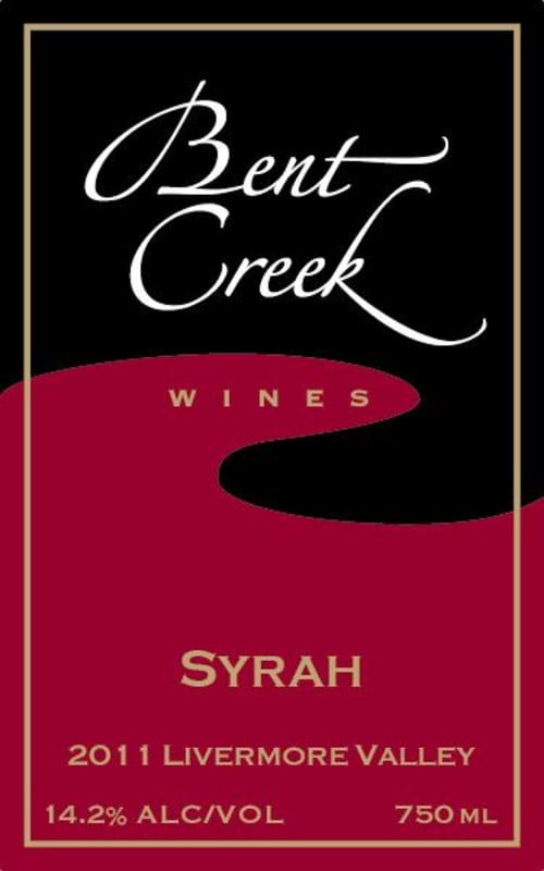 Bent Creek Winery Syrah Bent Creek Vineyard 2011 Front Label