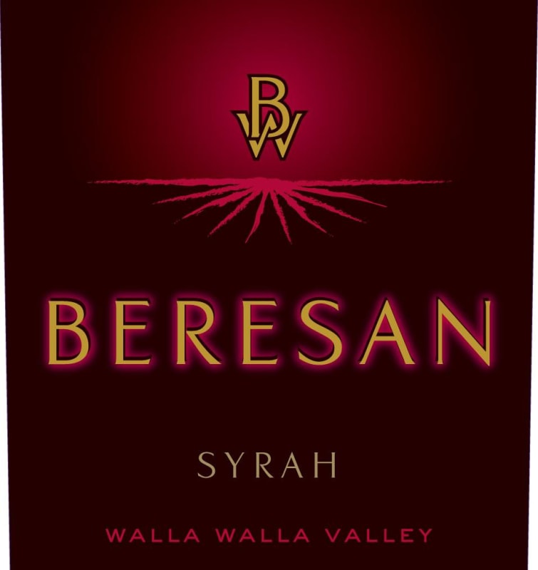 Beresan Winery Columbia Valley Syrah 2012 Front Label