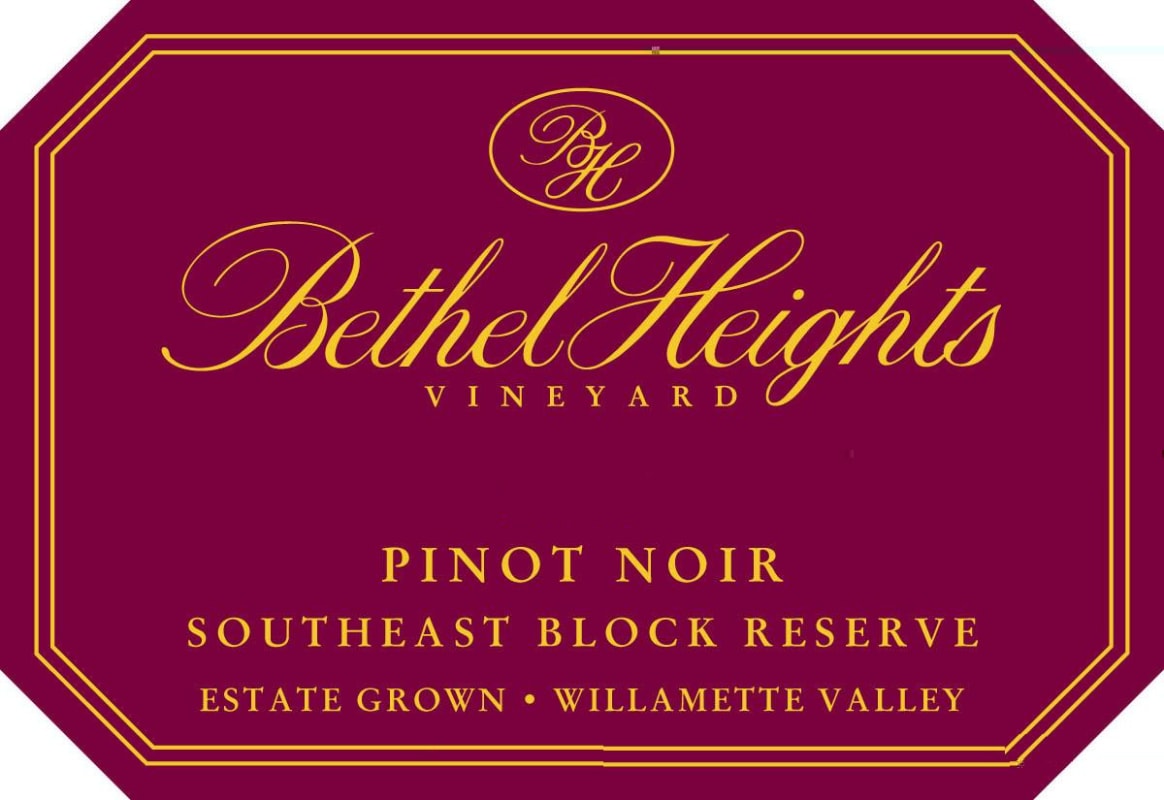 Bethel Heights Southeast Block Reserve Pinot Noir 2012 Front Label