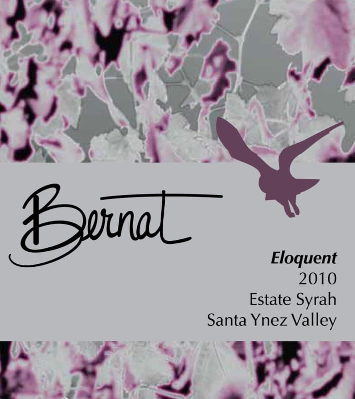 Bernat Wines Estate Eloquent Syrah 2010 Front Label