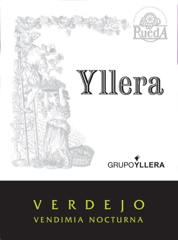 GrupoYllera Rueda Vendimia Nocturna Verdejo 2014 Front Label