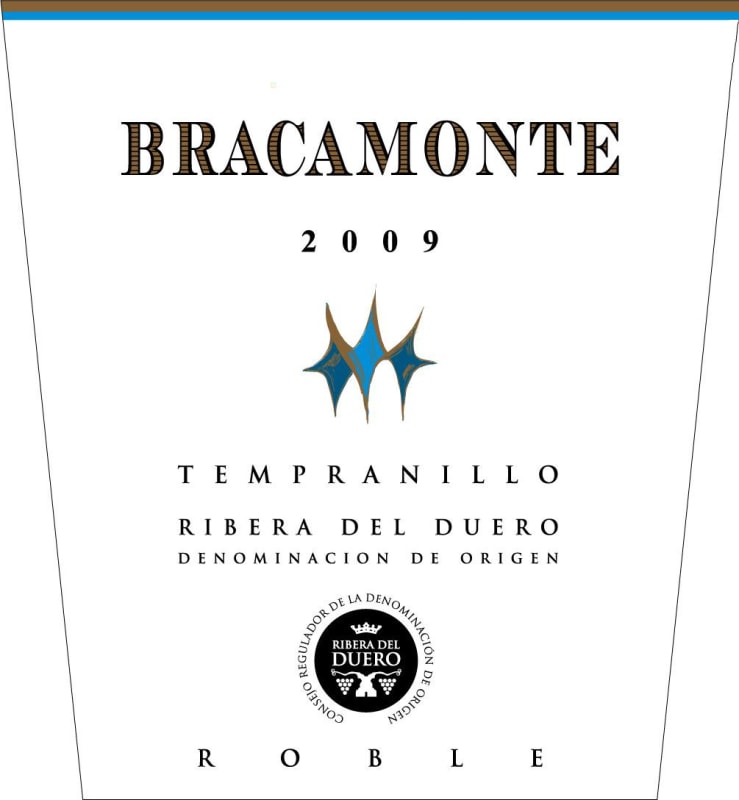 GrupoYllera Ribera del Duero Bracamonte Roble 2009 Front Label