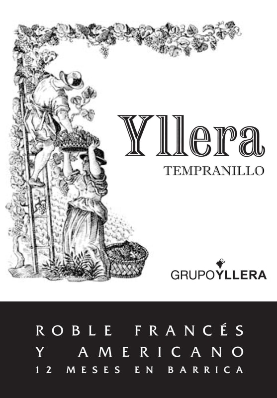 GrupoYllera Yllera Roble Vino de la Tierra 2010 Front Label