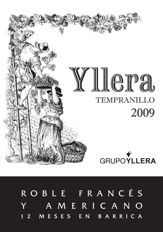 GrupoYllera Yllera Roble Vino de la Tierra 2009 Front Label
