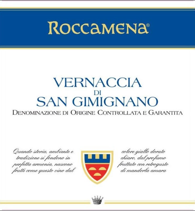 Gruppo Vini Selezionati Srl Vernaccia di San Gimignano Roccamena 2012 Front Label