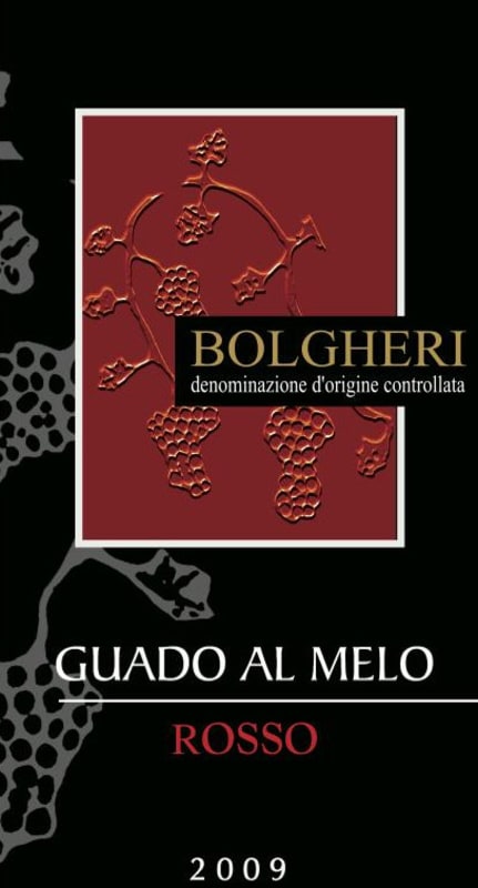 Guado al Melo Bolgheri Rosso 2009 Front Label