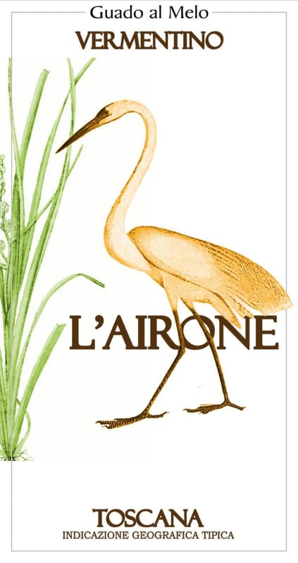 Guado al Melo Toscana L'Airone Vermentino 2012 Front Label