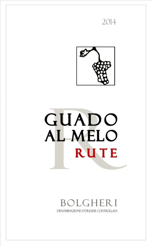 Guado al Melo Bolgheri Rute 2014 Front Label
