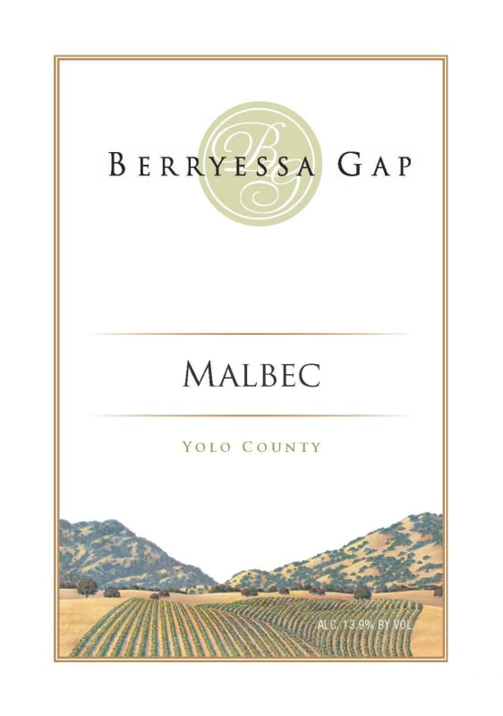 Berryessa Gap Vineyards Malbec 2013 Front Label