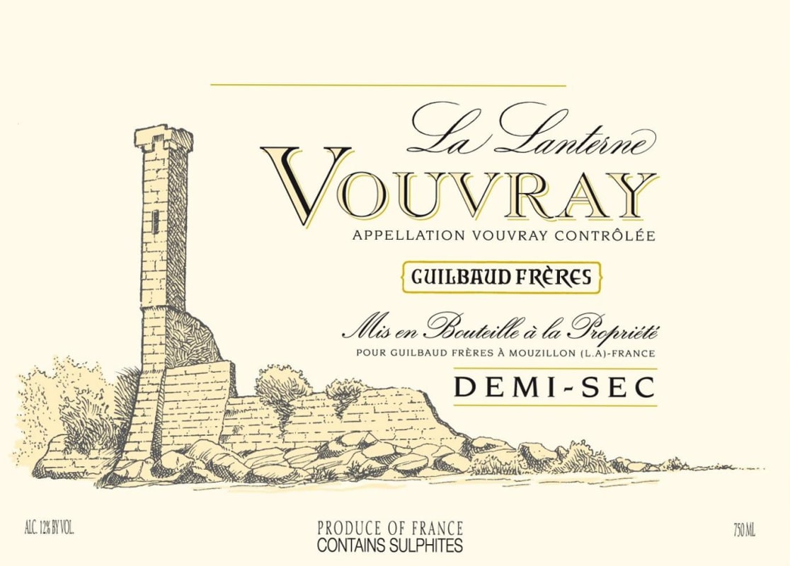 Guilbaud Freres Vouvray La Lanterne Demi-Sec 2012 Front Label