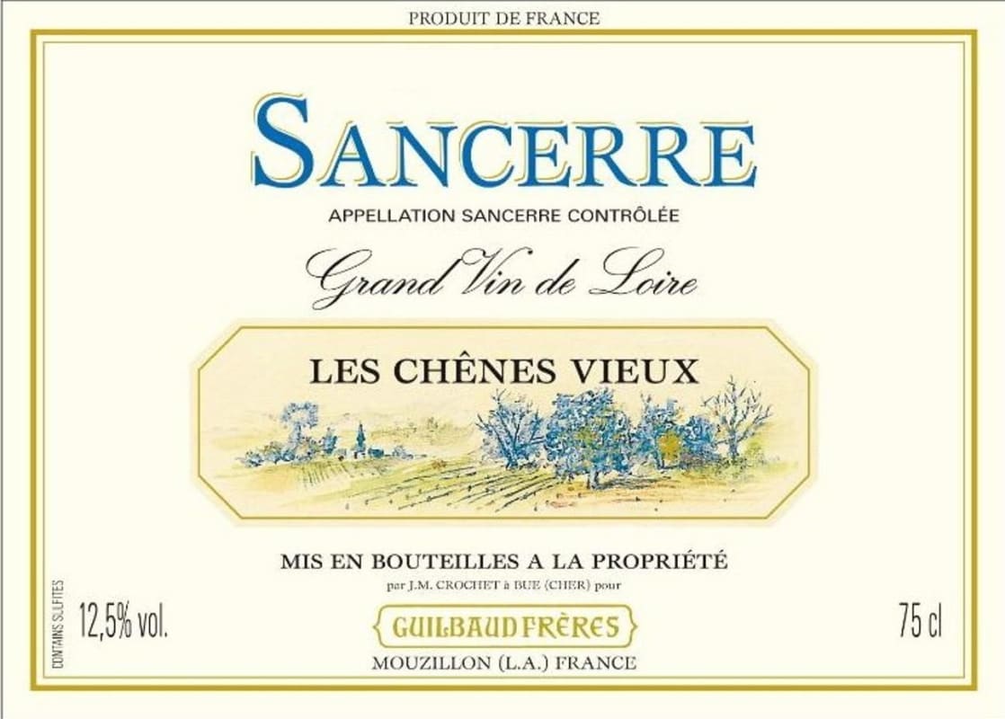Guilbaud Freres Sancerre Les Chenes Vieux 2014 Front Label
