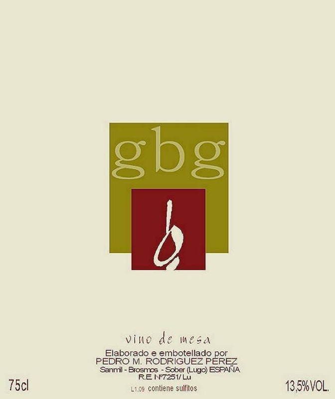 Guimaro GBG Vino de Mesa 2014 Front Label
