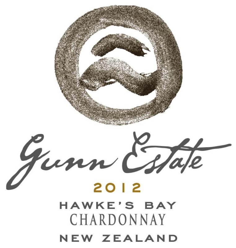 Gunn Estate Hawke's Bay White Label Chardonnay 2012 Front Label