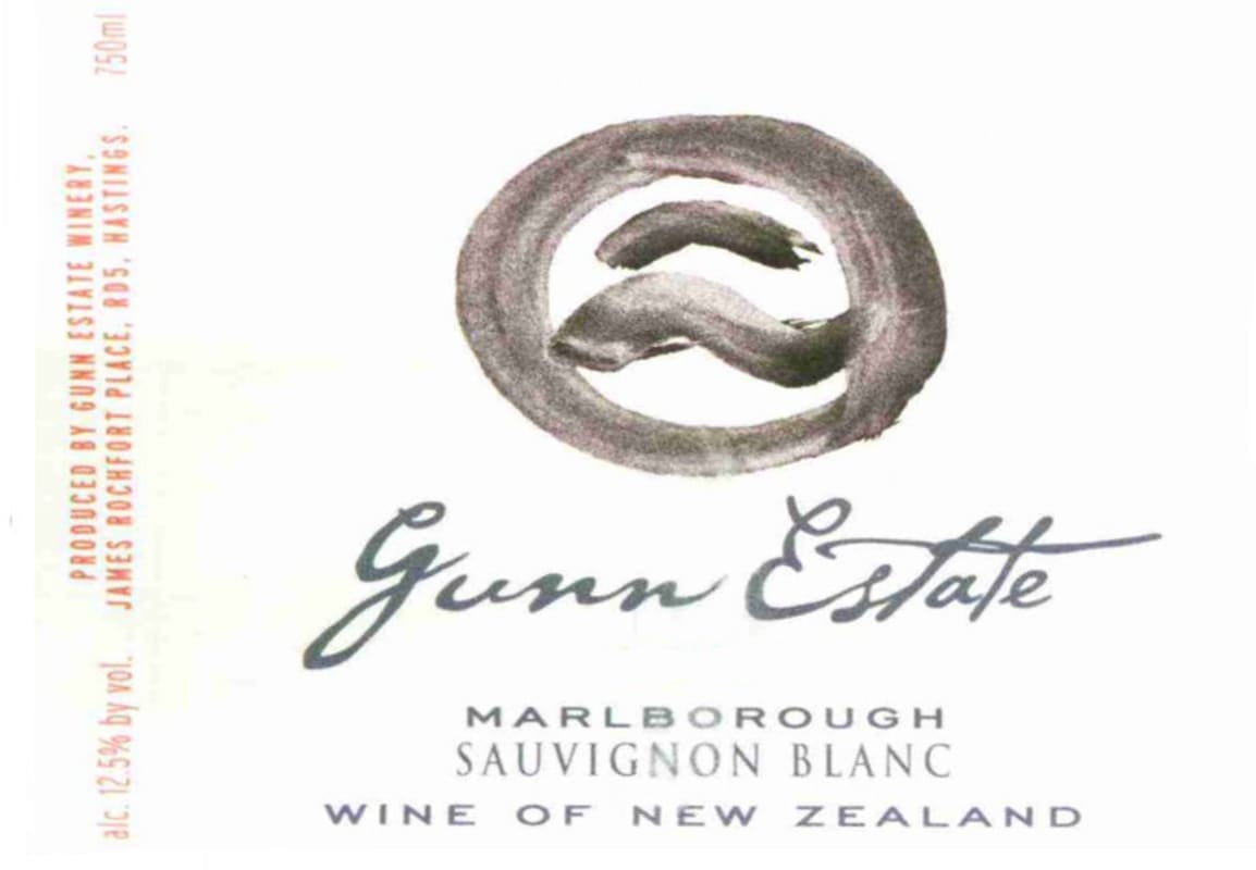 Gunn Estate Sauvignon Blanc 2011 Front Label