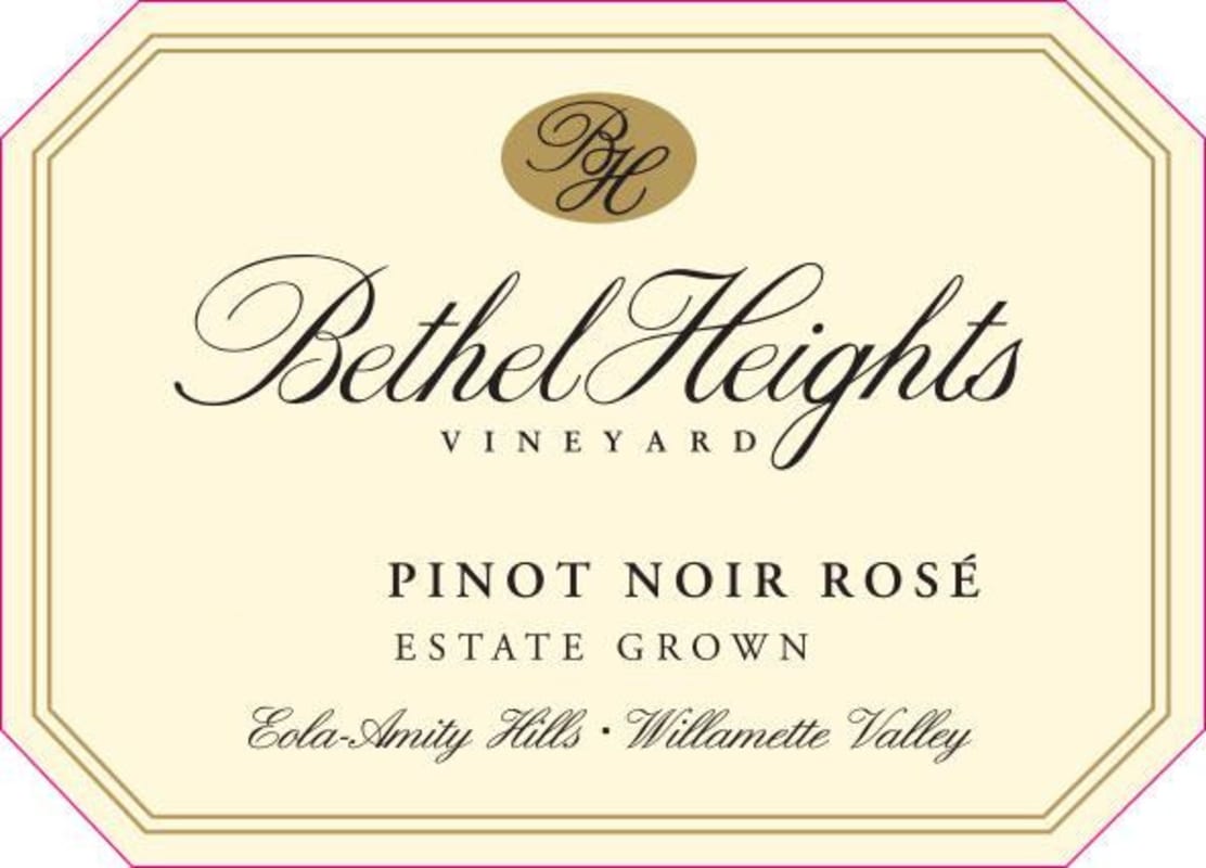 Bethel Heights Pinot Noir Rose 2015 Front Label
