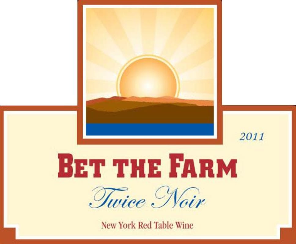 Bet the Farm Twice Noir 2011 Front Label