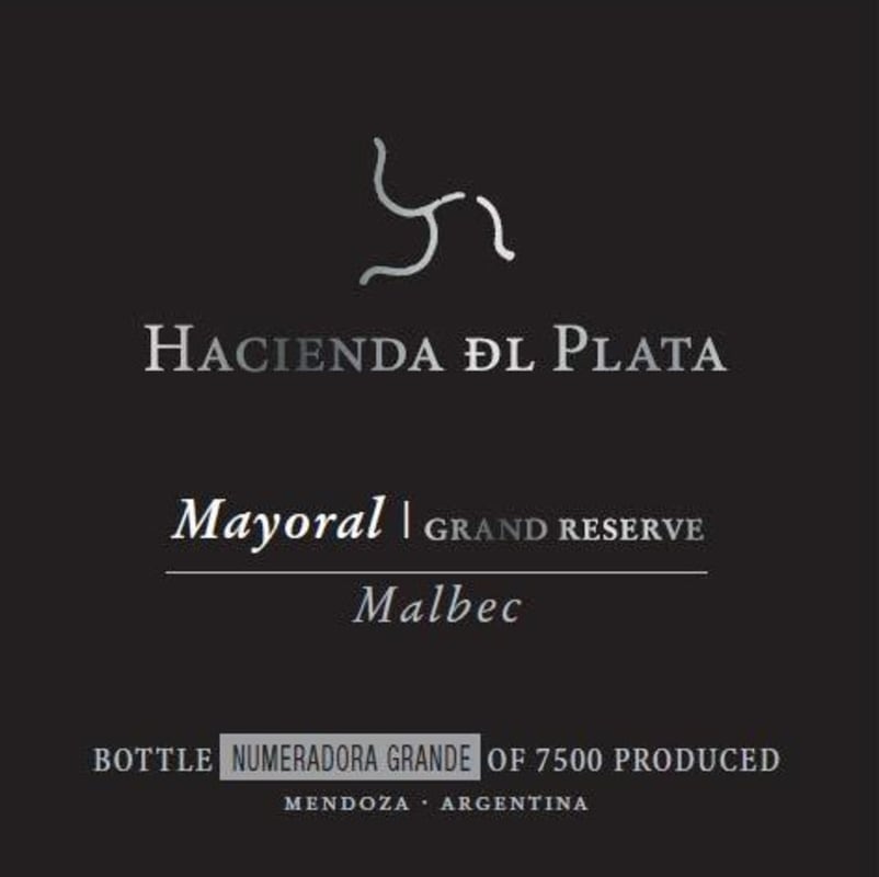 Hacienda Del Plata Mayoral Grand Reserve Malbec 2010 Front Label