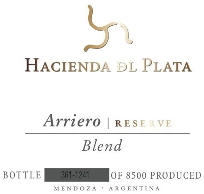 Hacienda Del Plata Arriero Reserva Blend 2011 Front Label