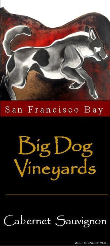 Big Dog Vineyards Estate Cabernet Sauvignon 2008 Front Label