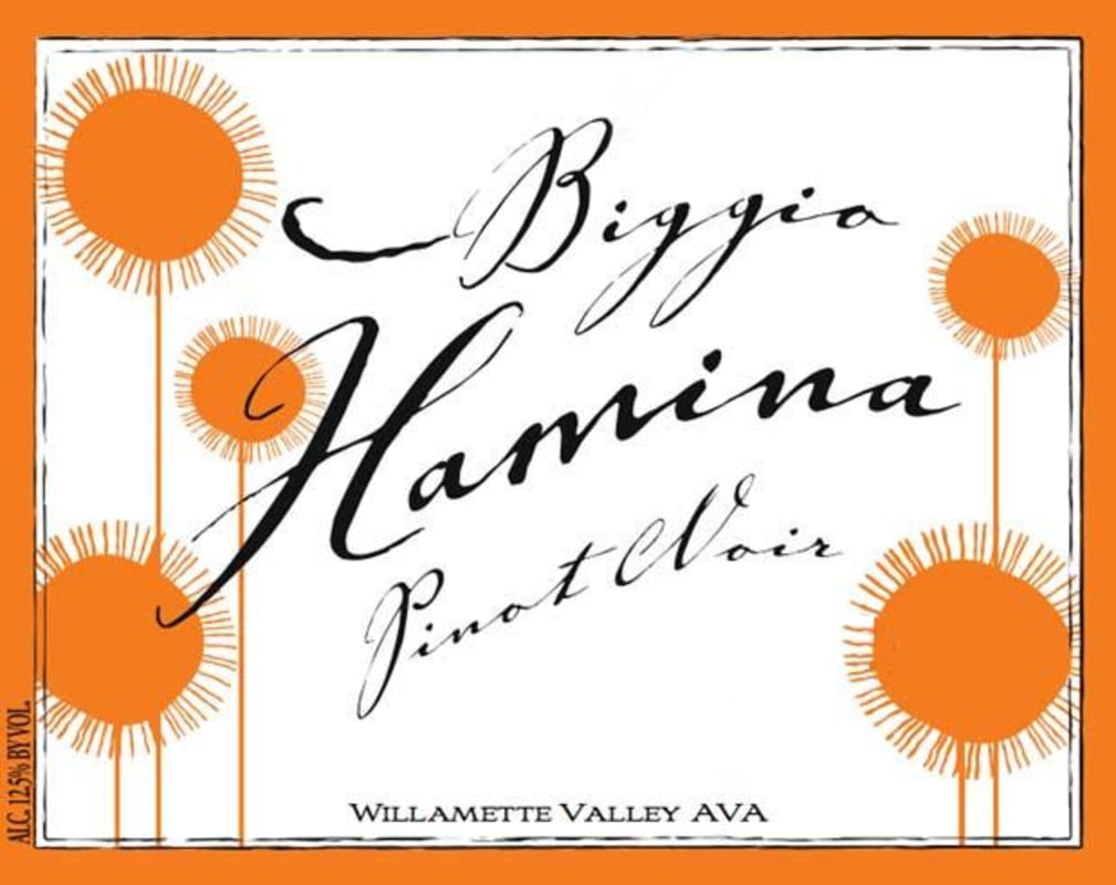 Biggio Hamina Cellars Pinot Noir 2009 Front Label