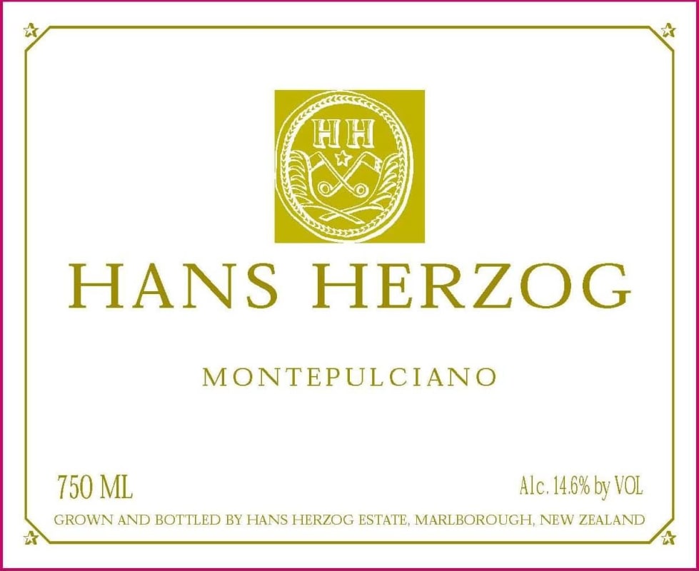Hans Herzog Estate Montepulciano 2008 Front Label