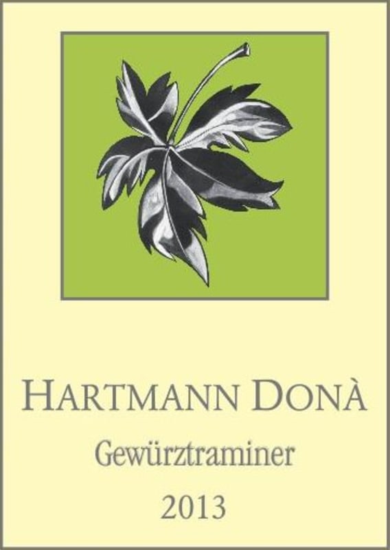 Hartmann Dona Gewurztraminer 2013 Front Label