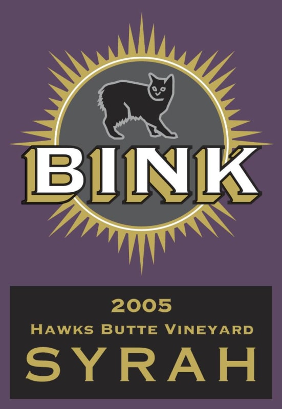 Bink Wines Hawks Butte Syrah 2005 Front Label