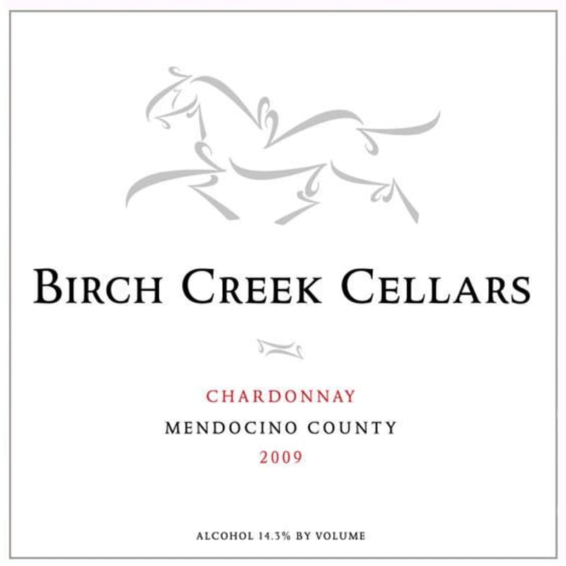 Birch Creek Cellars Chardonnay 2009 Front Label