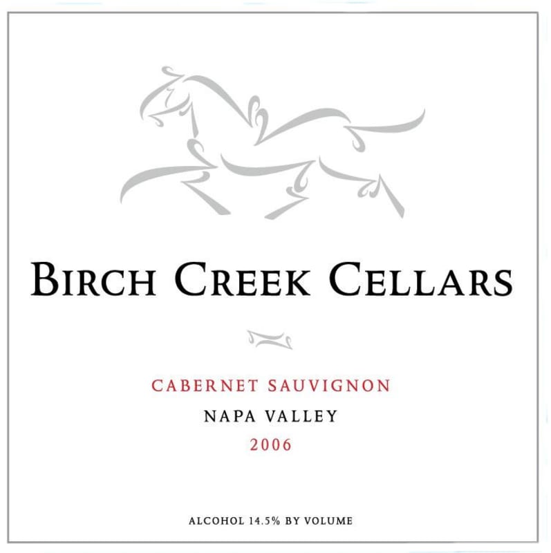 Birch Creek Cellars Cabernet Sauvignon 2006 Front Label