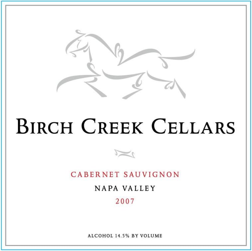 Birch Creek Cellars Cabernet Sauvignon 2007 Front Label