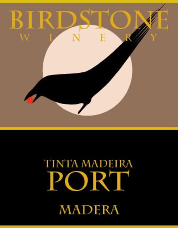 Birdstone Winery Tinta Madeira Port 2001 Front Label