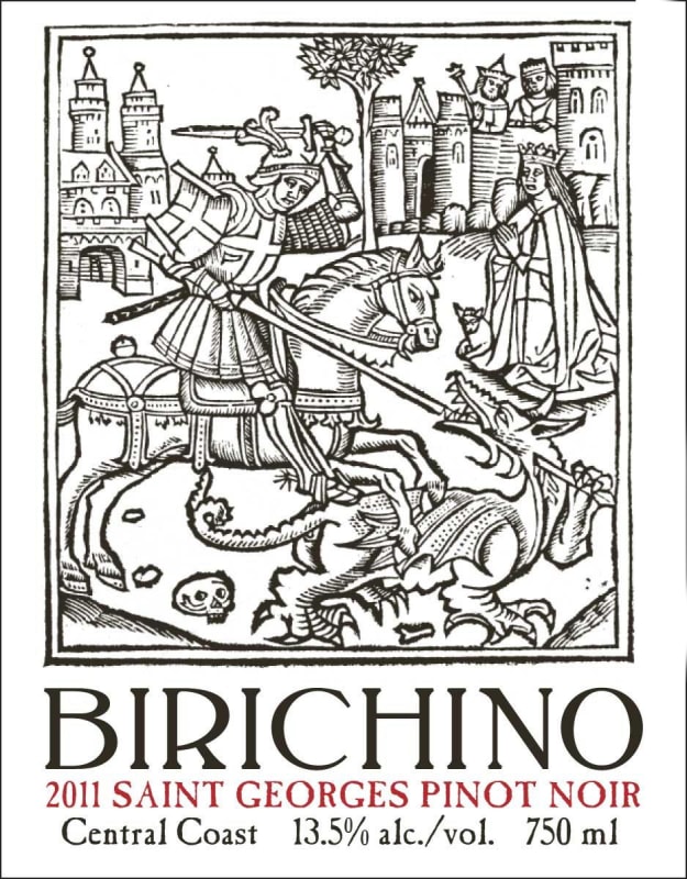 Birichino Saint Georges Pinot Noir 2011 Front Label