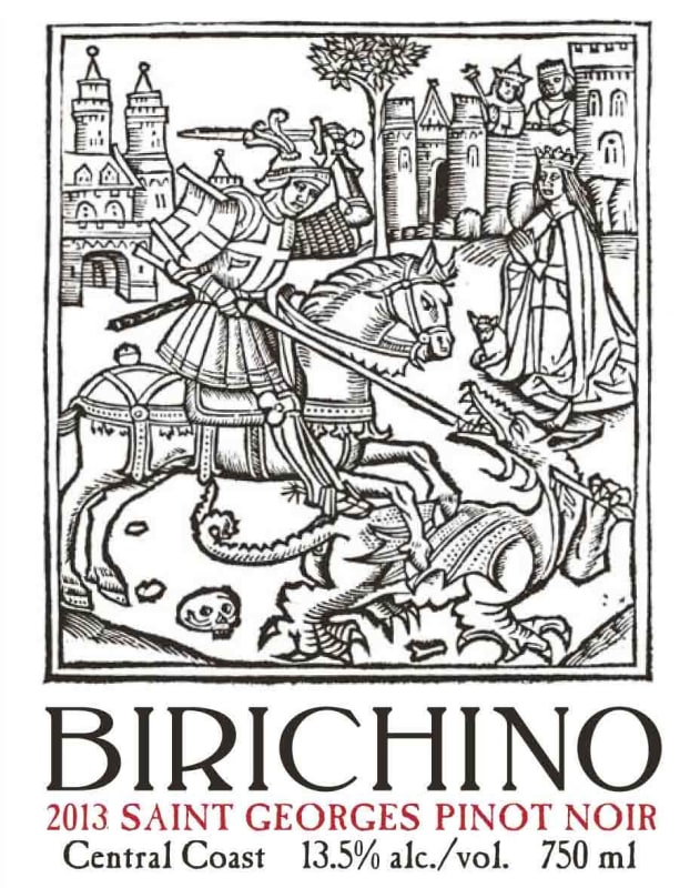 Birichino Saint Georges Pinot Noir 2013 Front Label