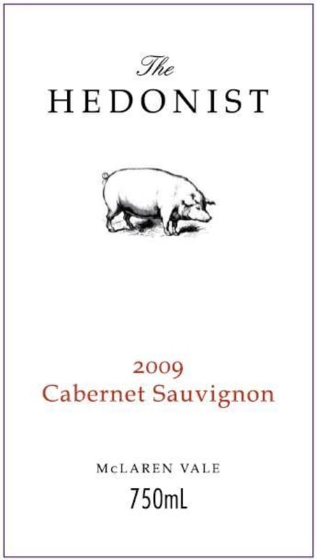 Hedonist Wines McLaren Vale Cabernet Sauvignon 2009 Front Label
