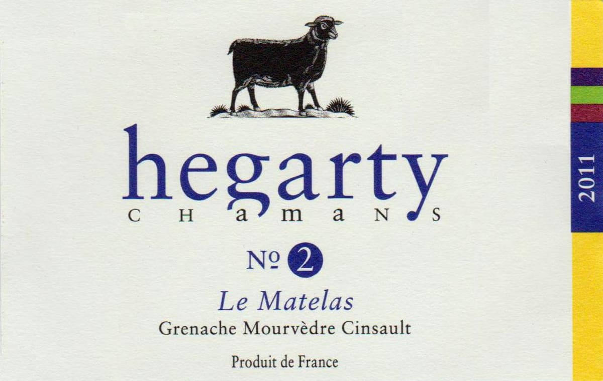 Hegarty Chamans Minervois Cuvee 2 2011 Front Label